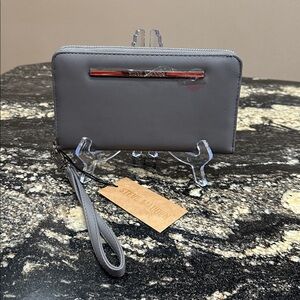 Steve Madden Gray Wristlet Wallet